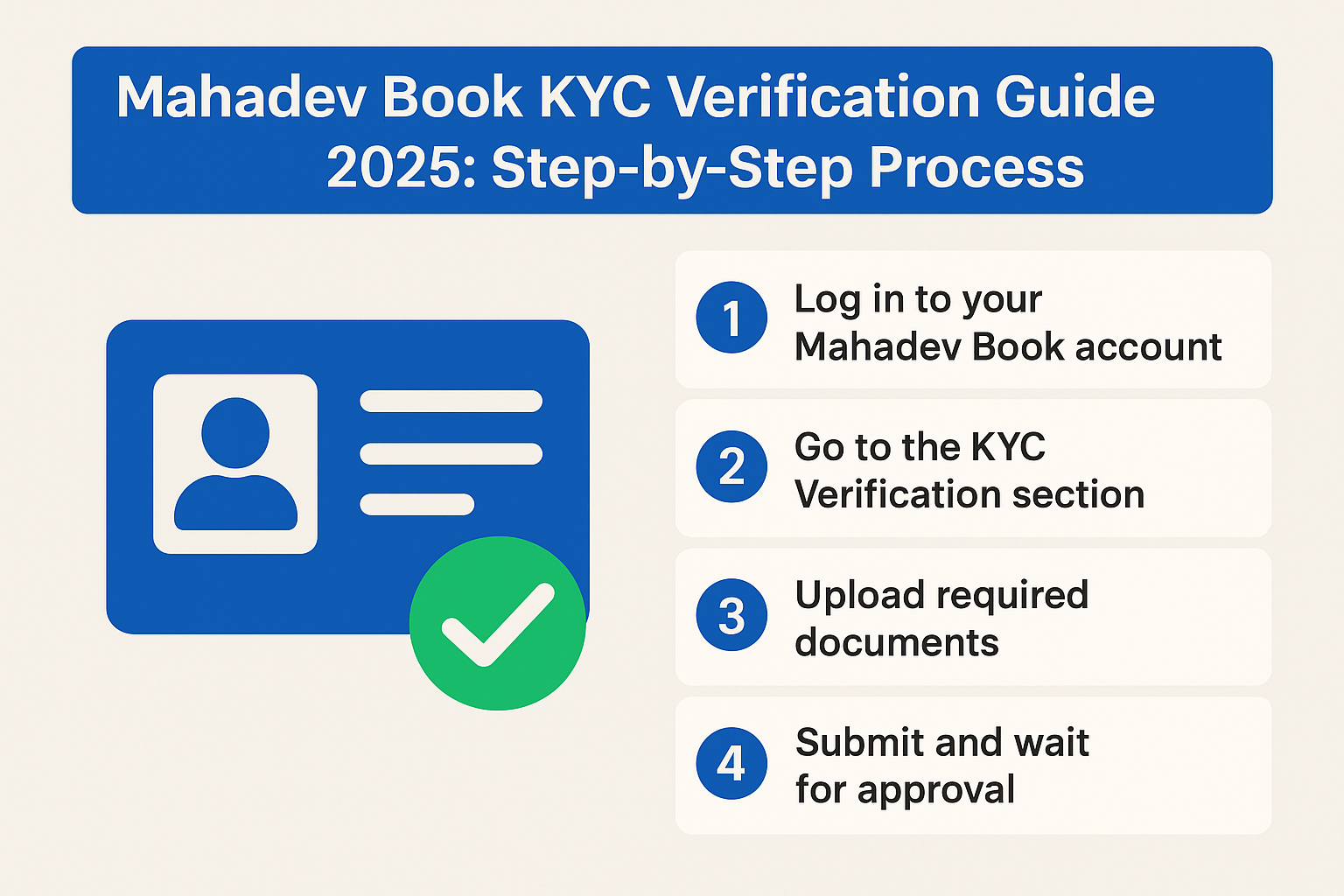 Read more about the article Mahadev Book KYC Verification Guide 2025: Step-by-Step Process