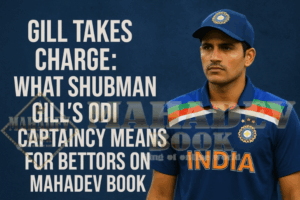 Read more about the article Gill Takes Charge: What Shubman Gill’s ODI Captaincy Means for Bettors on Mahadev Book
