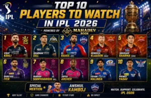 Read more about the article Top 10 Players to Watch in IPL 2026 – Powered by Mahadev Book