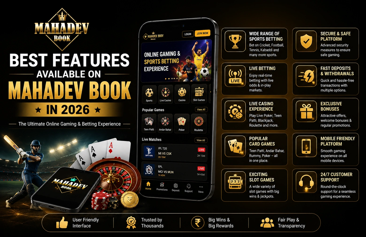 Read more about the article Best Features Available on Mahadev Book in 2026