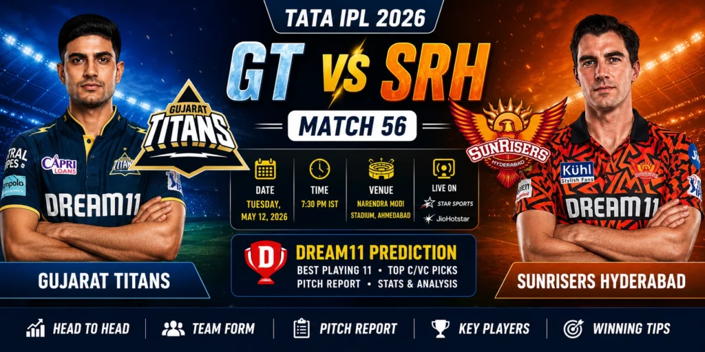 GT vs SRH Dream11 Prediction Today Match Details