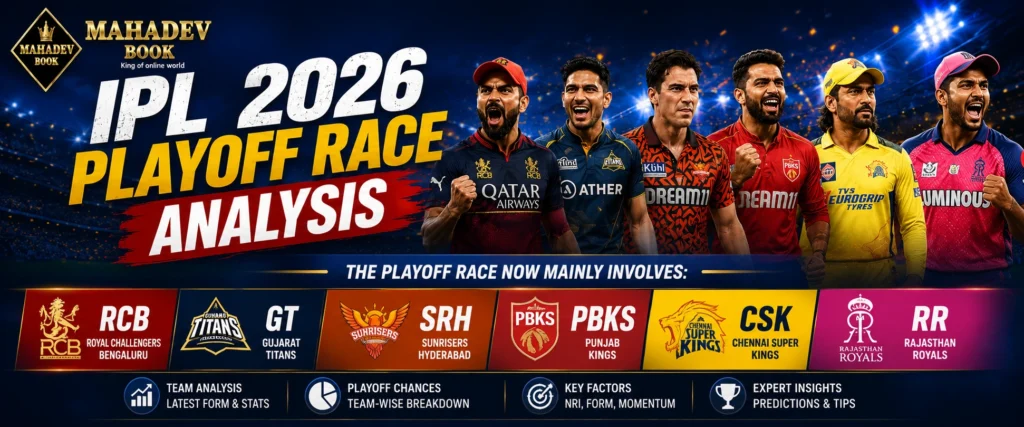Mahadev Book IPL 2026 Playoff Race Analysis