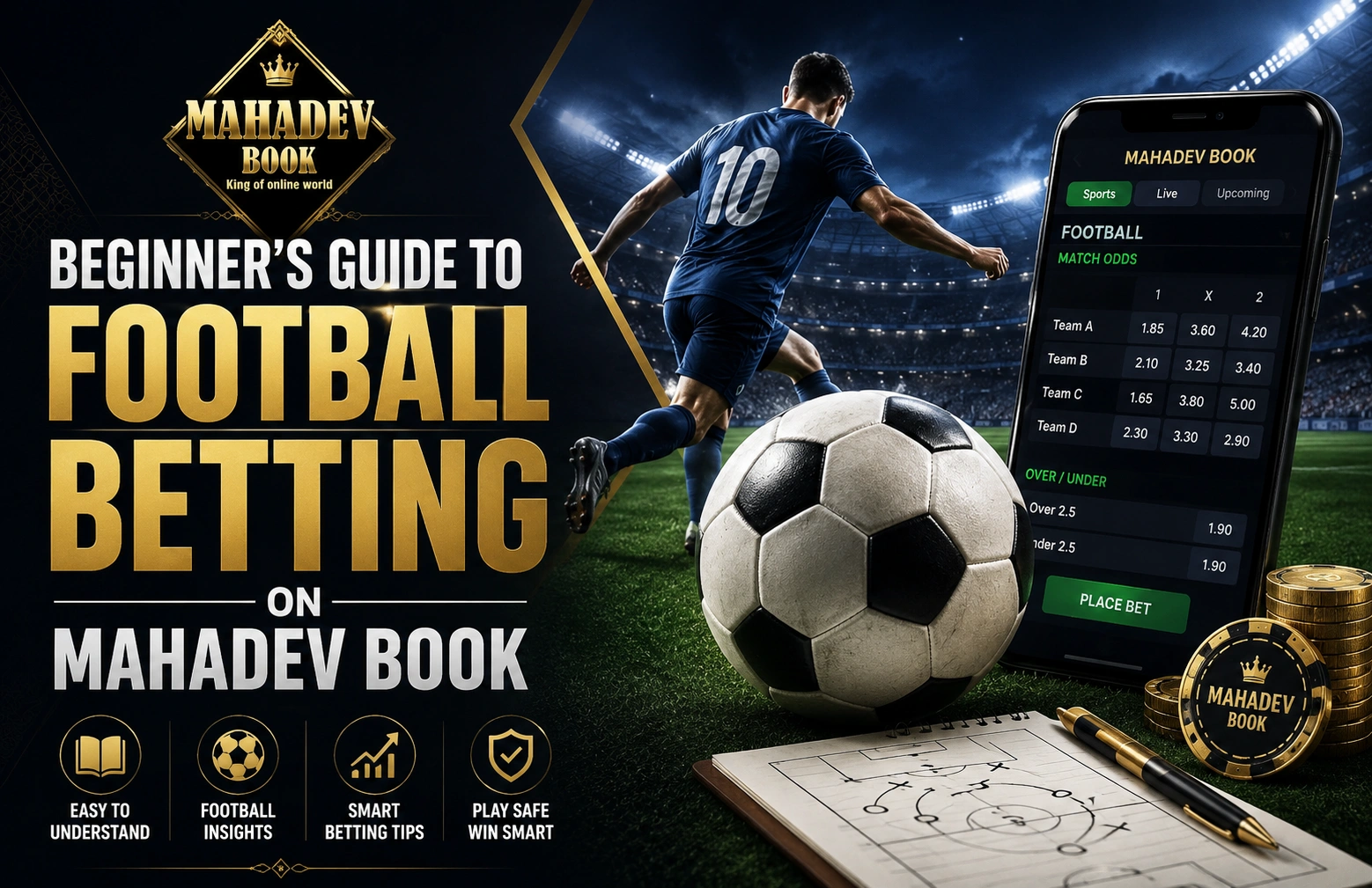 Read more about the article Beginner’s Guide to Football Betting on Mahadev Book
