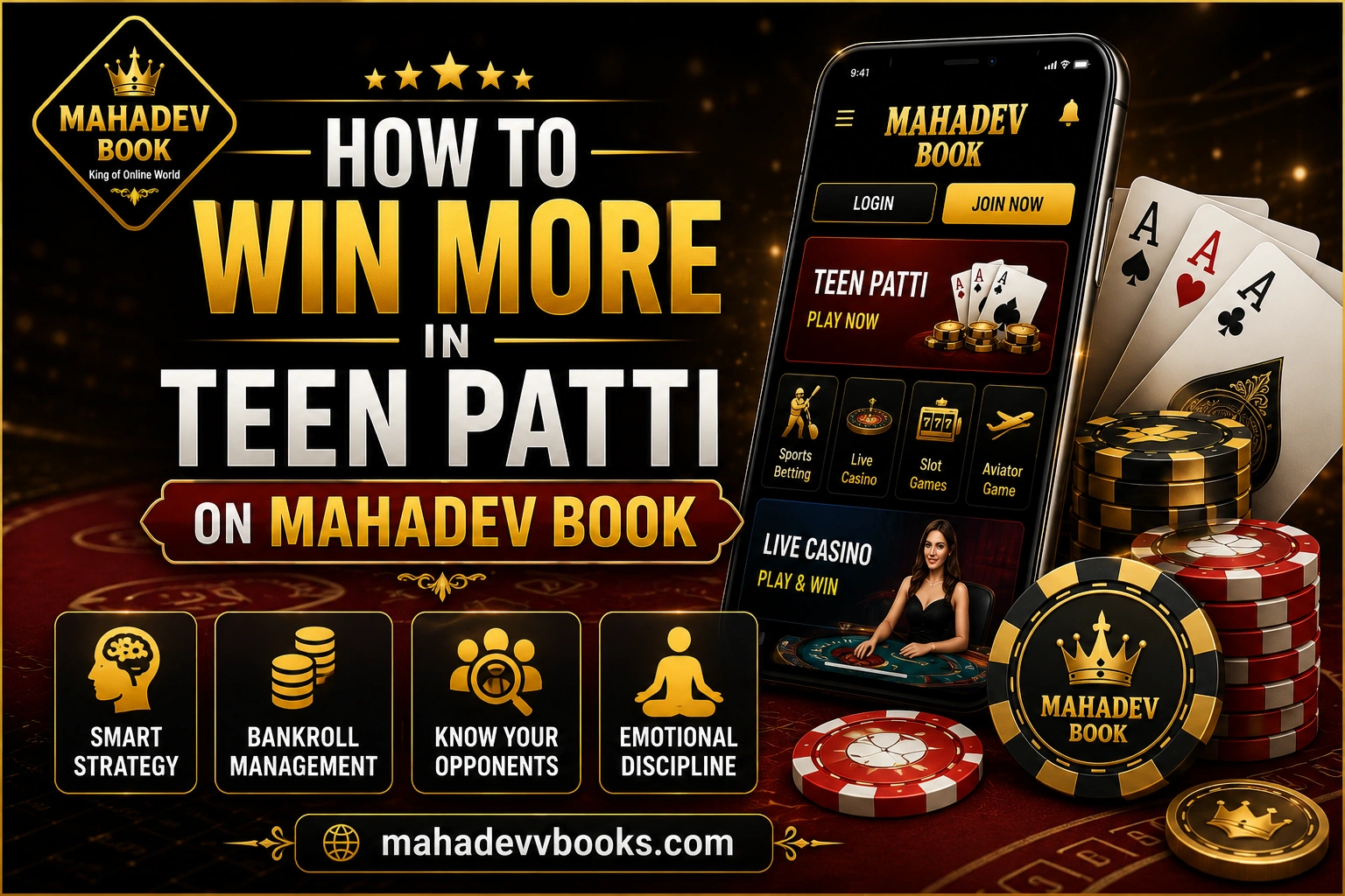 Read more about the article How to Win More in Teen Patti on Mahadev Book
