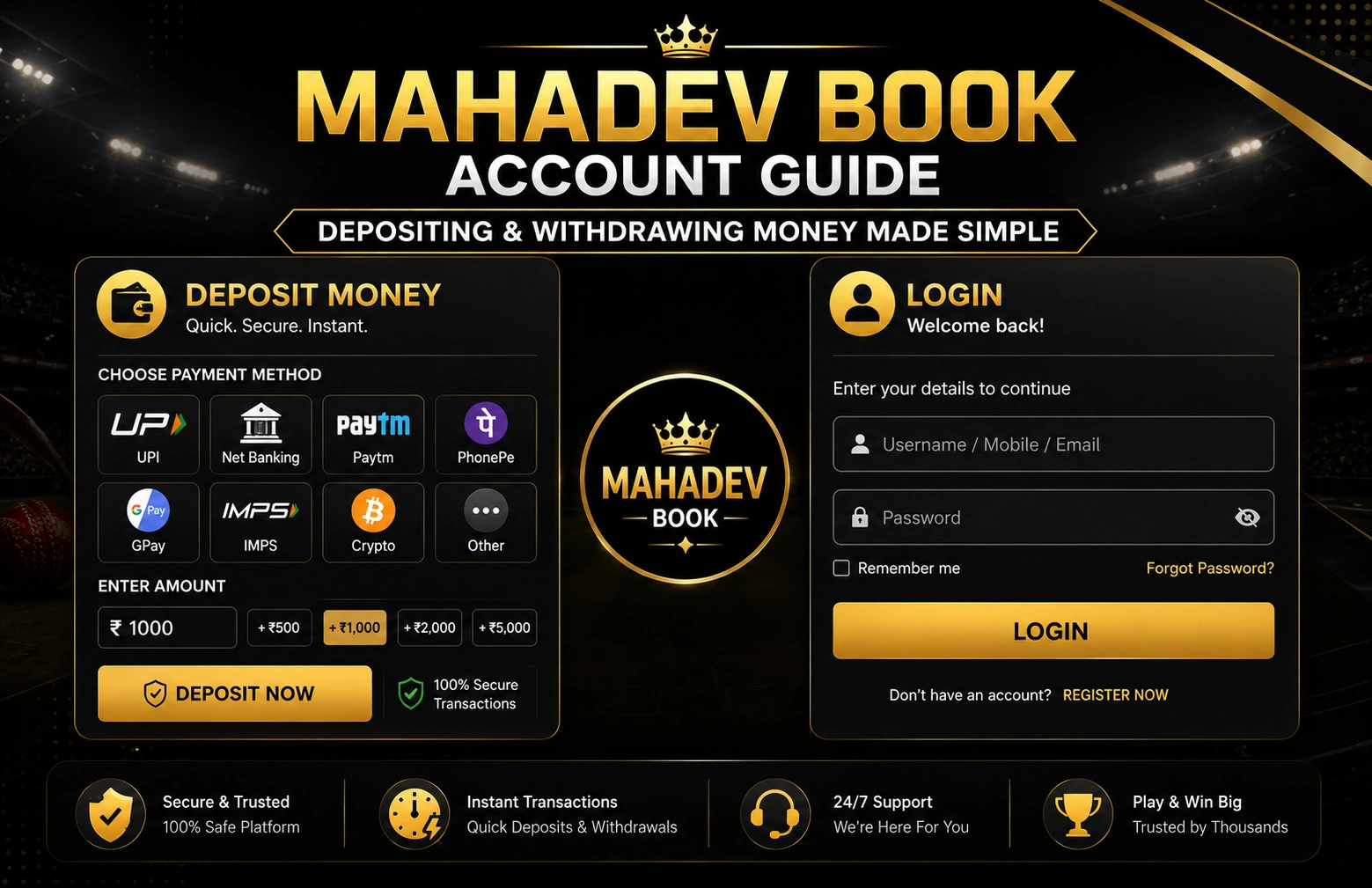 Read more about the article Mahadev Book Account Guide: Depositing and Withdrawing Money Made Simple