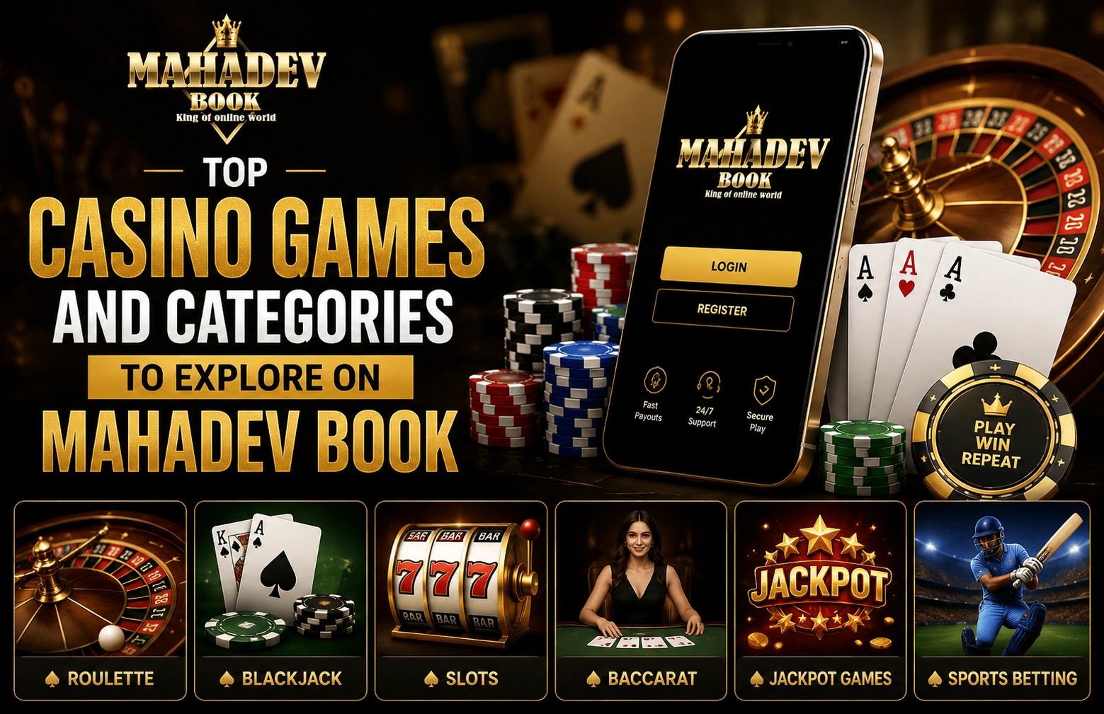 Read more about the article Top Casino Games and Categories to Explore on Mahadev Book