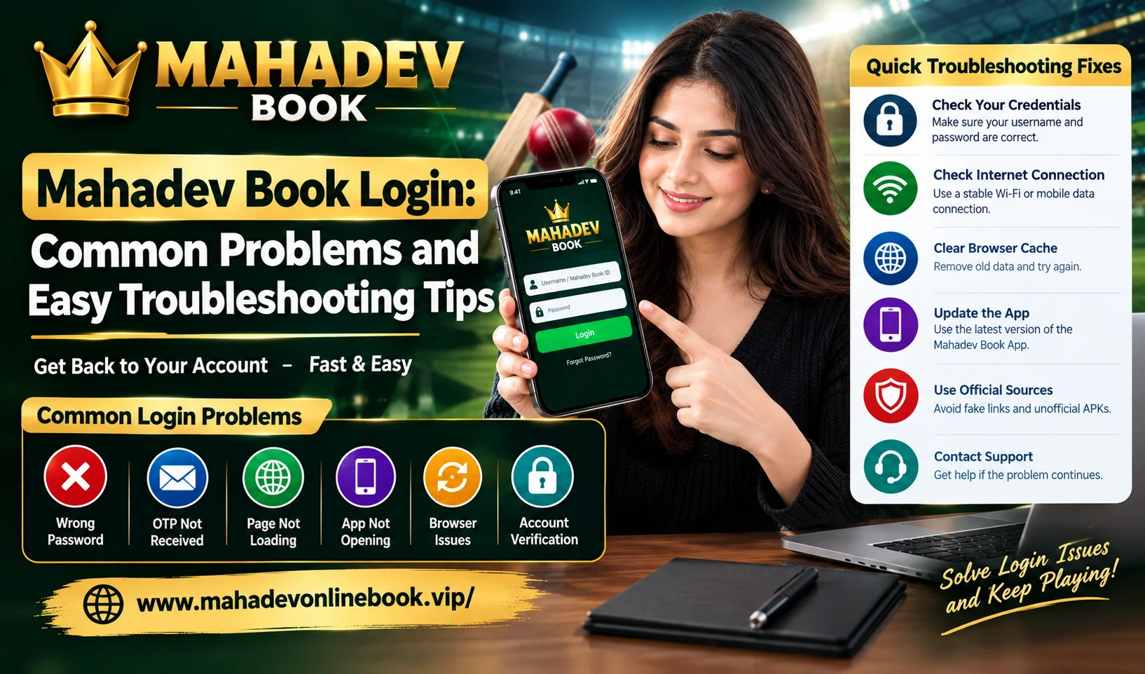 Read more about the article Mahadev Book Login: Common Problems and Easy Troubleshooting Tips